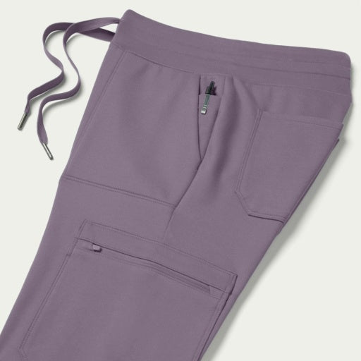 ULTRAsoft W40002 Women's Kait 10-Pocket Skinny Scrub Joggers Titanium
