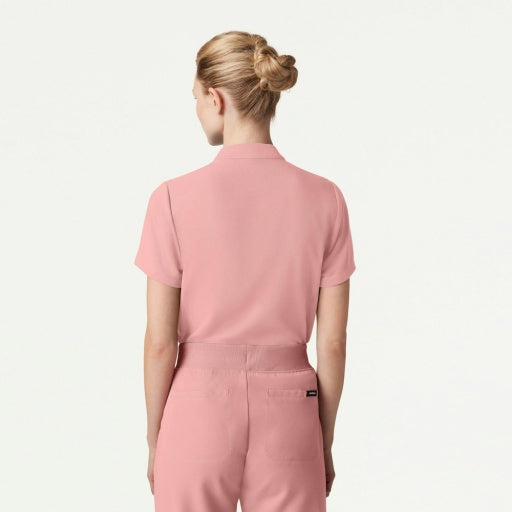 ULTRAlast W10006 Women's Savi Stand-Collar Scrub Top Mauve