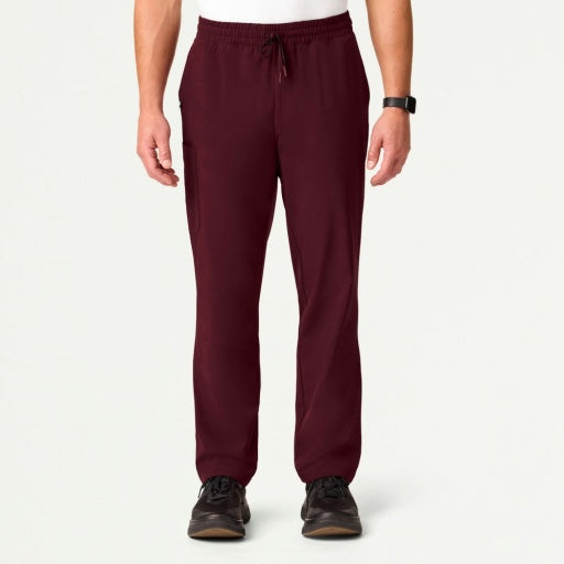 ULTRAlite M20016 Men's Rhodes Straight-Leg Scrub Pants Burgundy