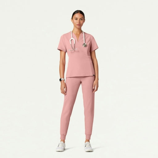 ULTRAlast W20003 Women's Silex Slim Knit-Waist Scrub Joggers Mauve
