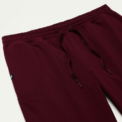 ULTRAlite M20016 Men's Rhodes Straight-Leg Scrub Pants Burgundy