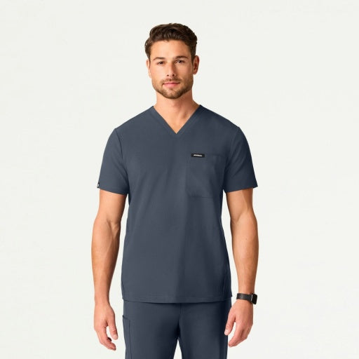 ULTRAlite M10013 Men's Bron 3-Pocket Scrub Top Carbon Gray