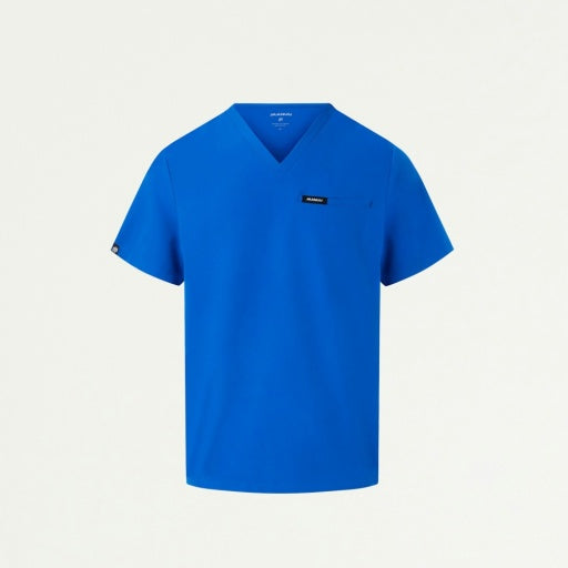 ULTRAlast M10002 Men's Platt 3-Pocket Scrub Top Royal Blue