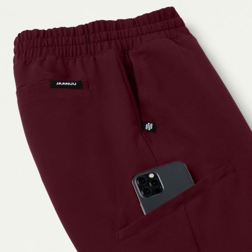 ULTRAlast W20009 Women's Jace Skinny On-The-Go Scrub Joggers Burgundy