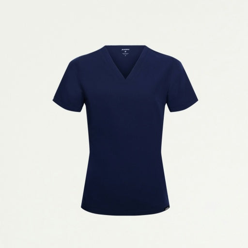 ULTRAlast W10009 Women's Carte Slim 2-Pocket Scrub Top Midnight Navy