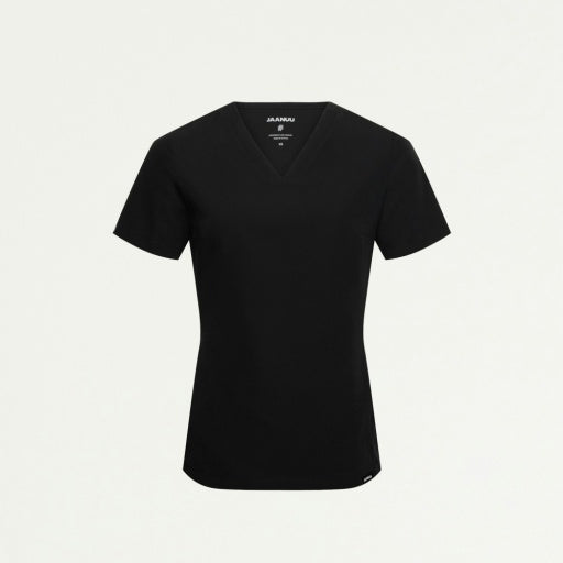 ULTRAlast W10009 Women's Carte Slim 2-Pocket Scrub Top Black