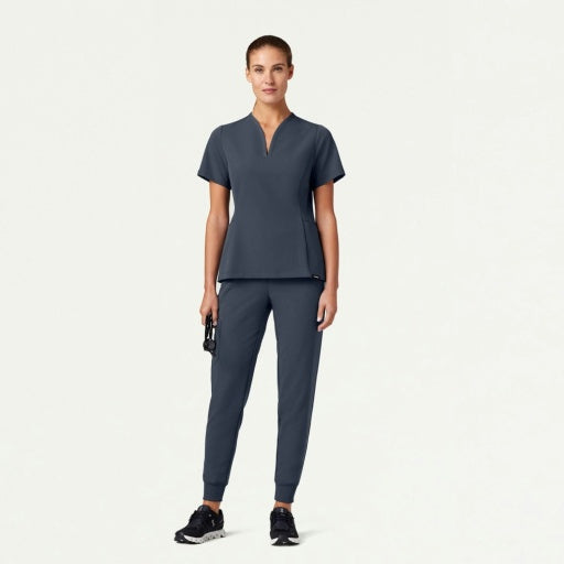 ULTRAlast W20003 Women's Silex Slim Knit-Waist Scrub Joggers Carbon Gray