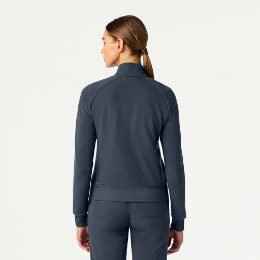 Hybrid Fleece W60018 Women's Cloud Hybrid Fleece Bomber Jacket Carbon Gray