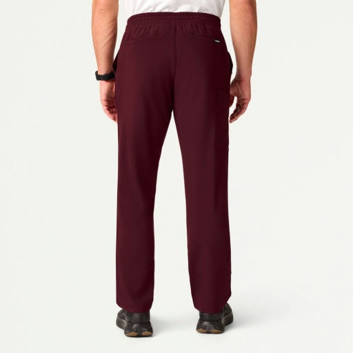 ULTRAlite M20016 Men's Rhodes Straight-Leg Scrub Pants Burgundy