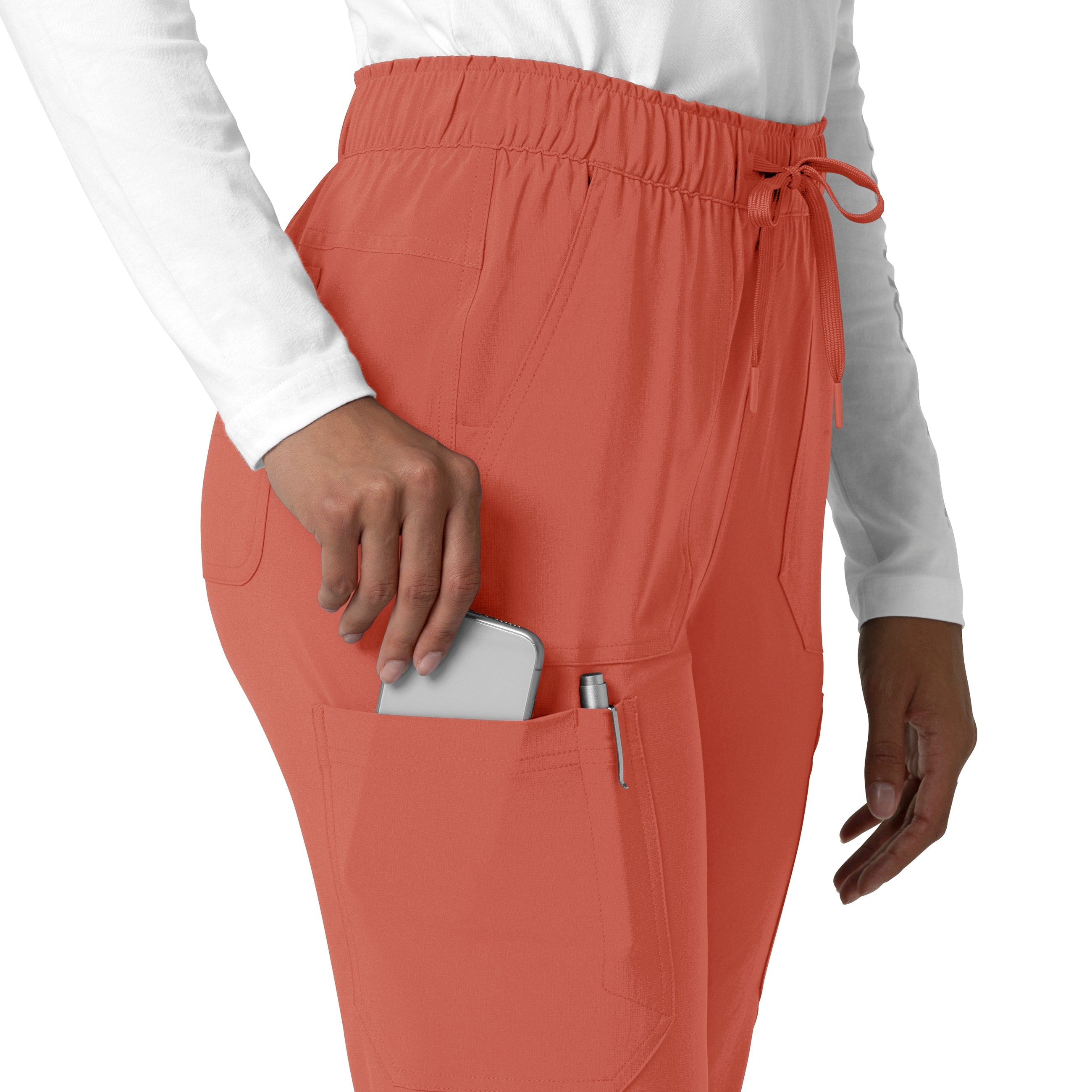 Force Cross-Flex C53210 Women's Straight Leg Cargo Scrub Pants Dusty Cedar