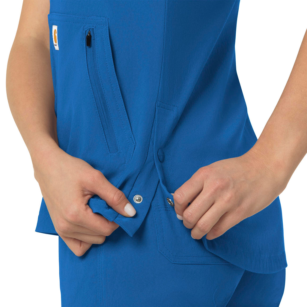 Rugged Flex Peak C12237 4-Pocket V-Neck Scrub Top Royal