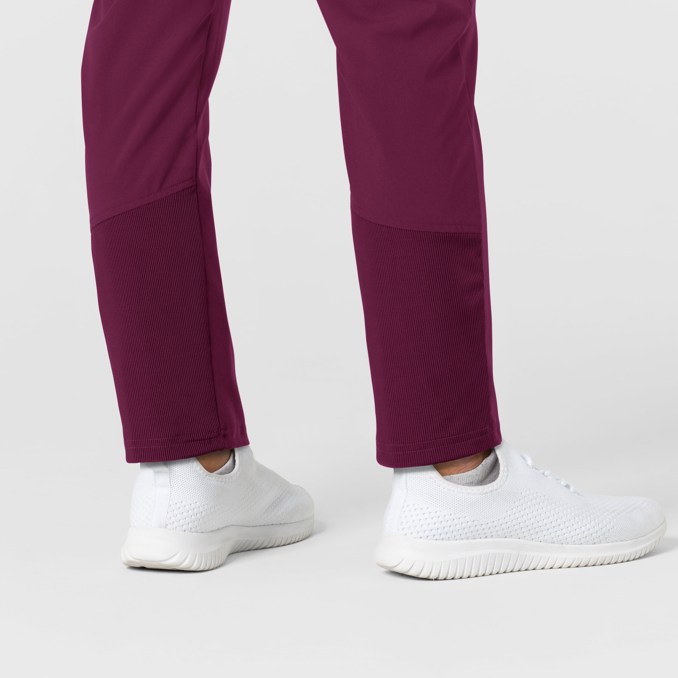 W123 5045 Flex-n-Reach Track Scrub Pants Wine