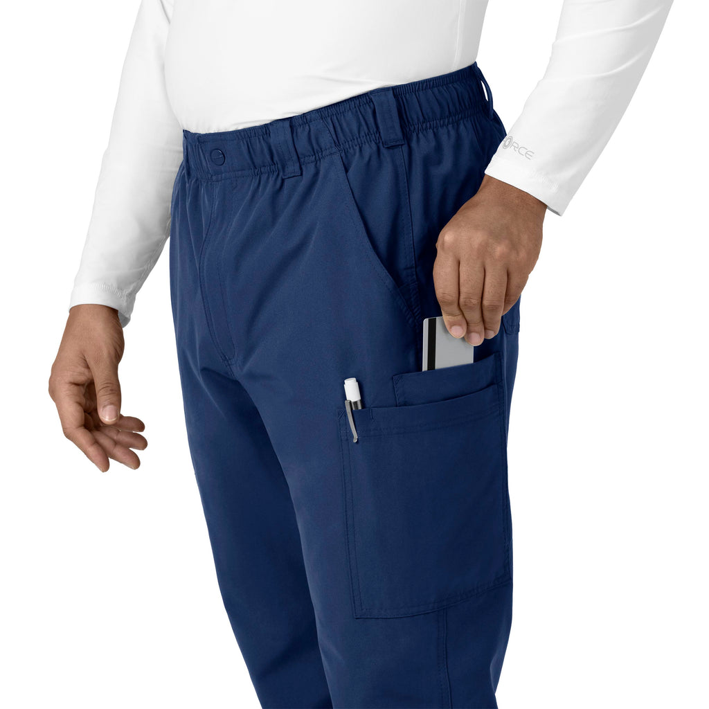 Force Essentials C56113 Men's Straight Leg Cargo Scrub Pants Navy