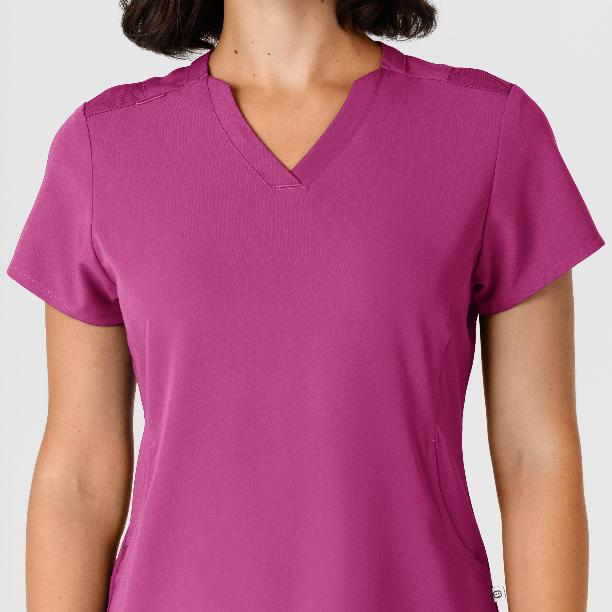 Nova 6432 Flex-n-Reach V-Neck Scrub Top Raspberry