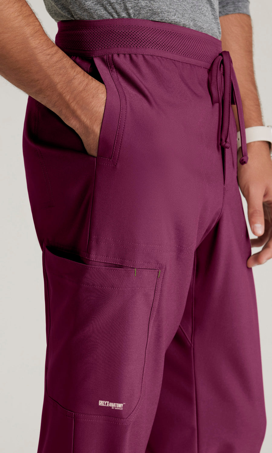 Grey's Anatomy Evolve GSSP649 Highland Scrub Pants Wine