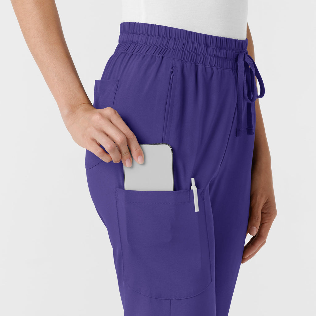 Boundless 5251 Bootcut Scrub Pants Grape