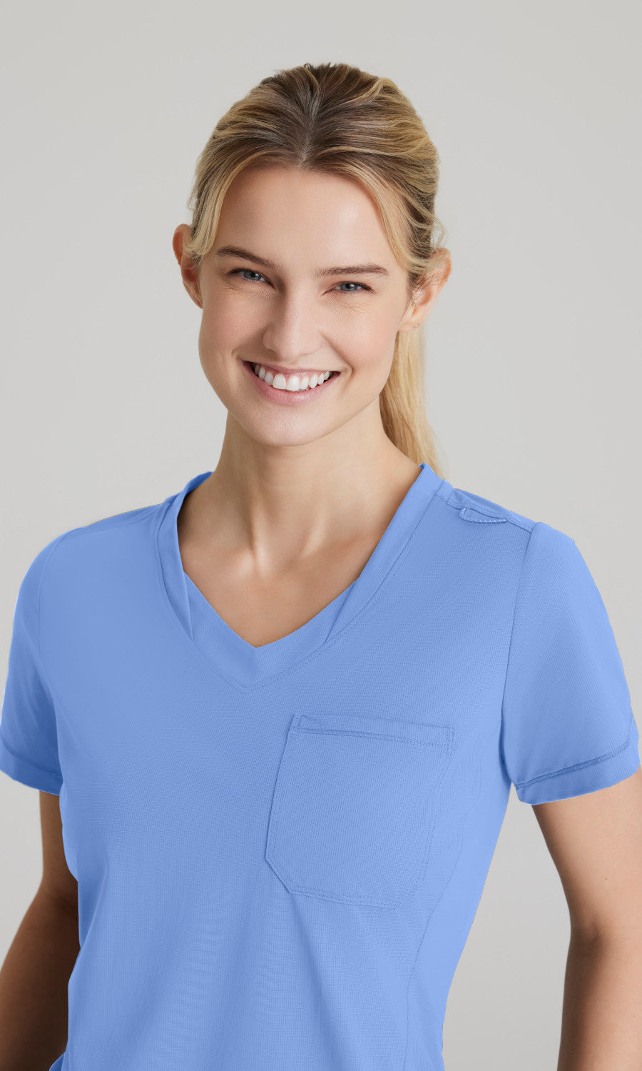 Skechers Slip-Ins Knits SKT221 Flow Knit Scrub Top Ciel Blue