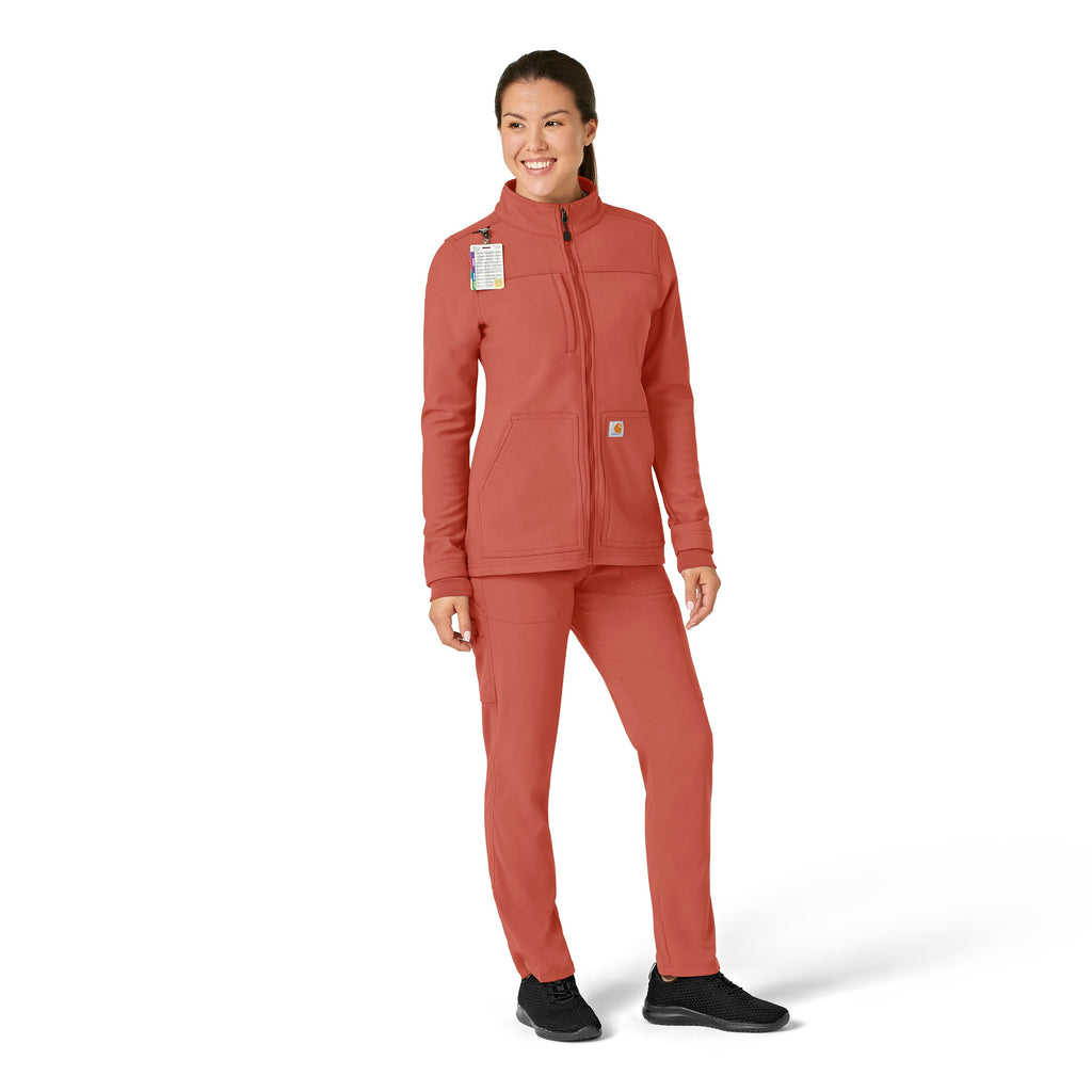 Rugged Flex C81023 Women's Bonded Fleece Jacket Dusty Cedar