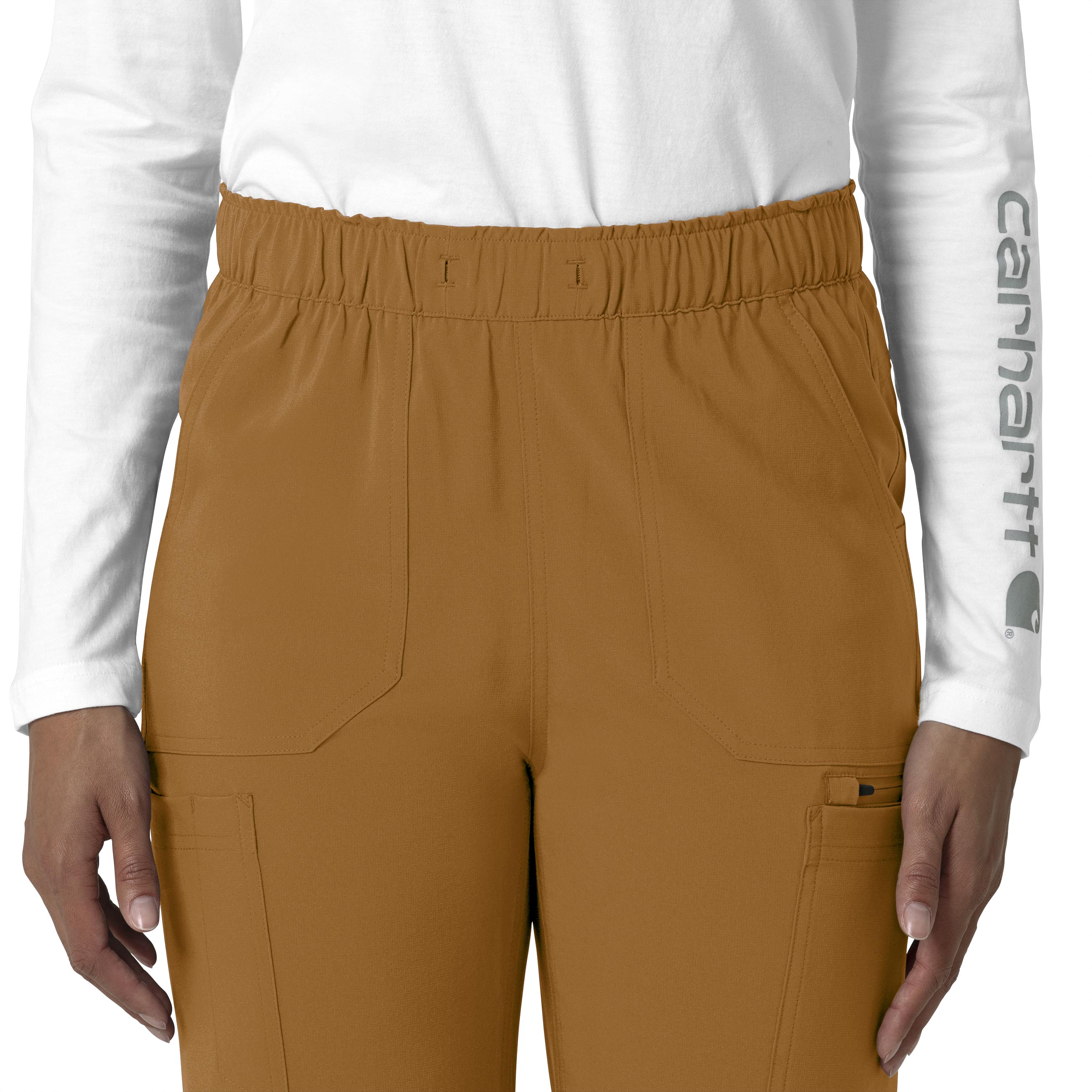 Force Cross-Flex C53210 Straight Leg Cargo Scrub Pants Fox Brown