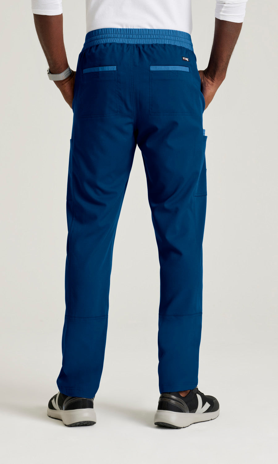 Grey's Anatomy Spandex Stretch GRSP641 Nathan Scrub Pants Indigo