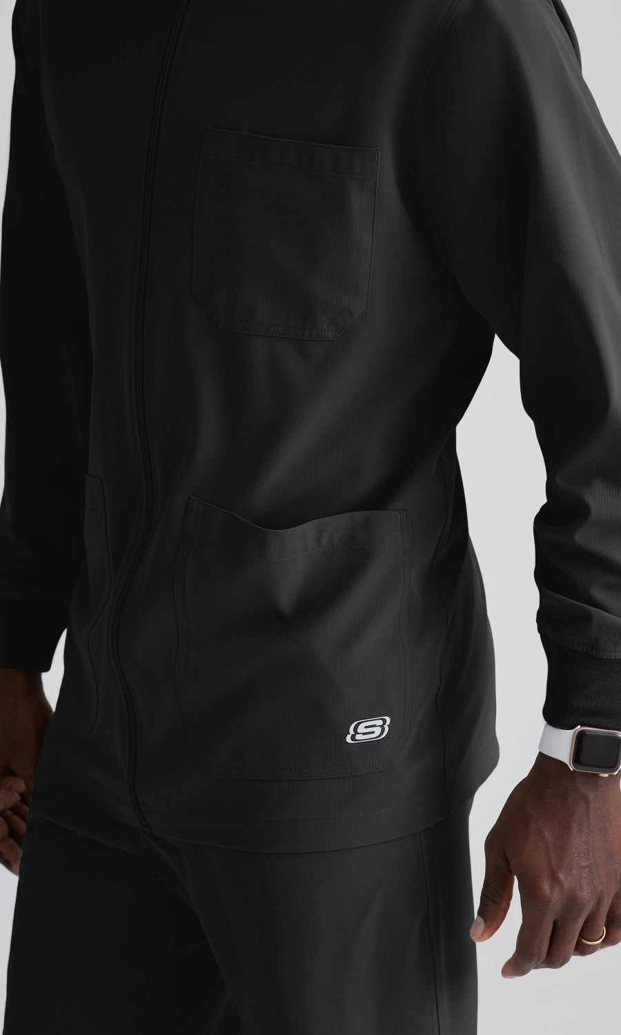 Skechers SK0408 Structure Scrub Jacket Black