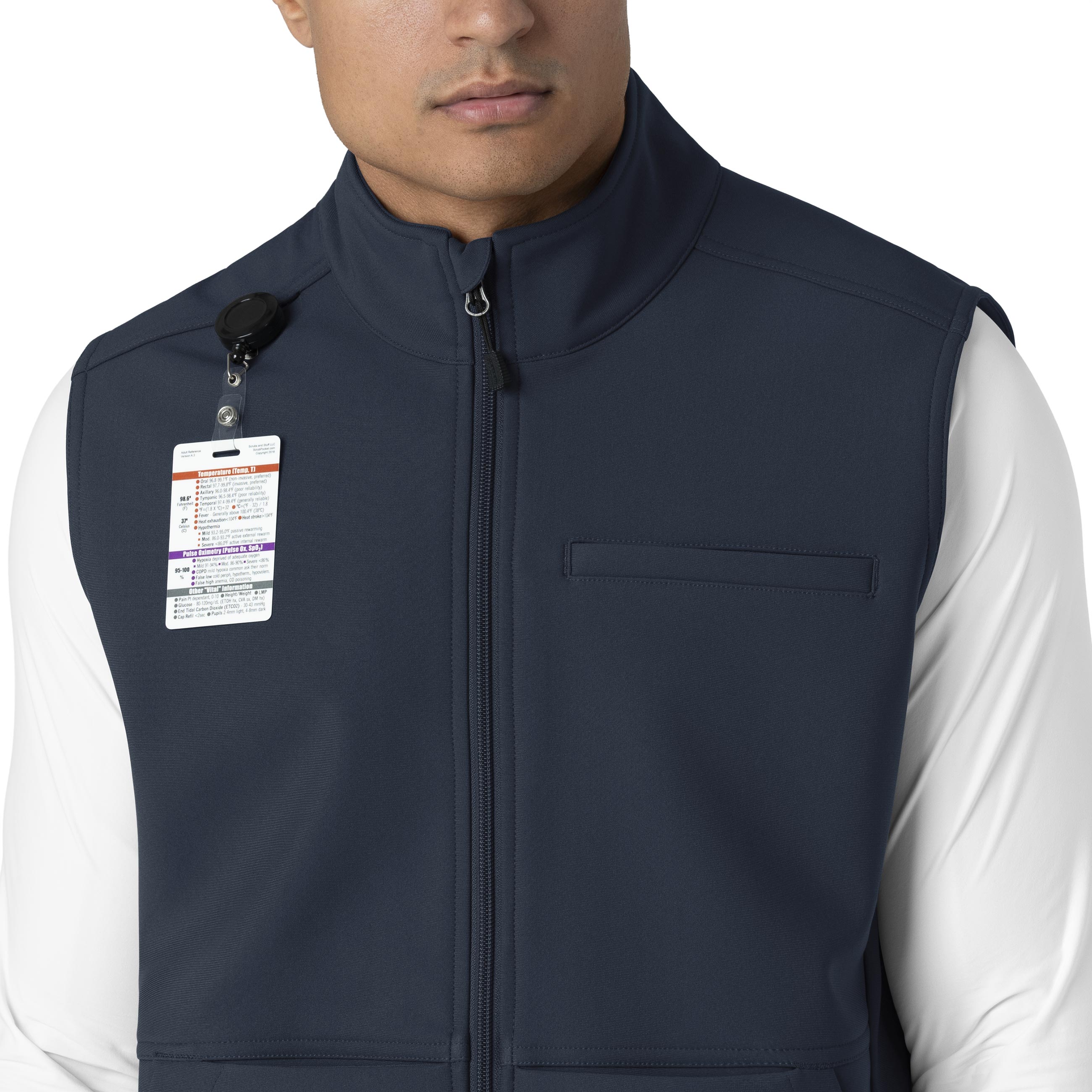 Rugged Flex C82023 Men's Bonded Fleece Vest Navy