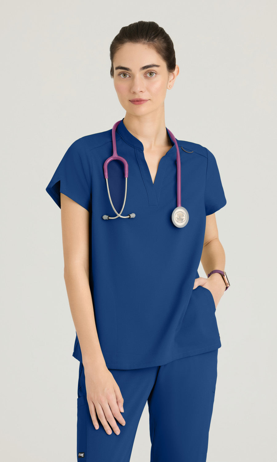 Grey's Anatomy Spandex Stretch GRST230 Avery Top Galaxy