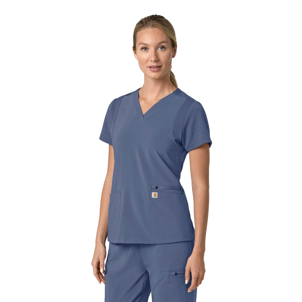 Force Cross-Flex C13210 Flex Panel V-Neck Scrub Top Riverside