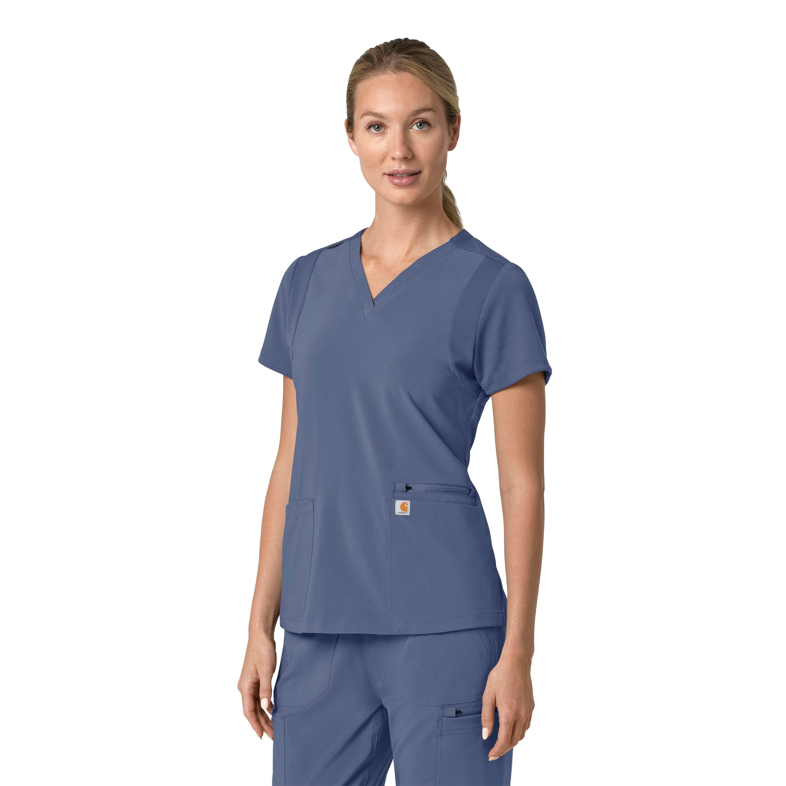 Force Cross-Flex C13210 Flex Panel V-Neck Scrub Top Riverside