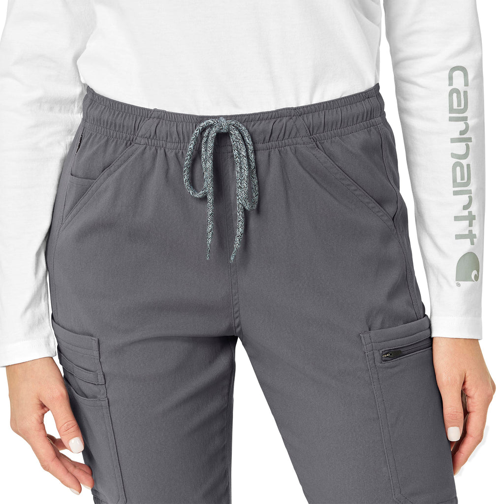 Rugged Flex Peak C52137 Cargo Jogger Scrub Pants Pewter