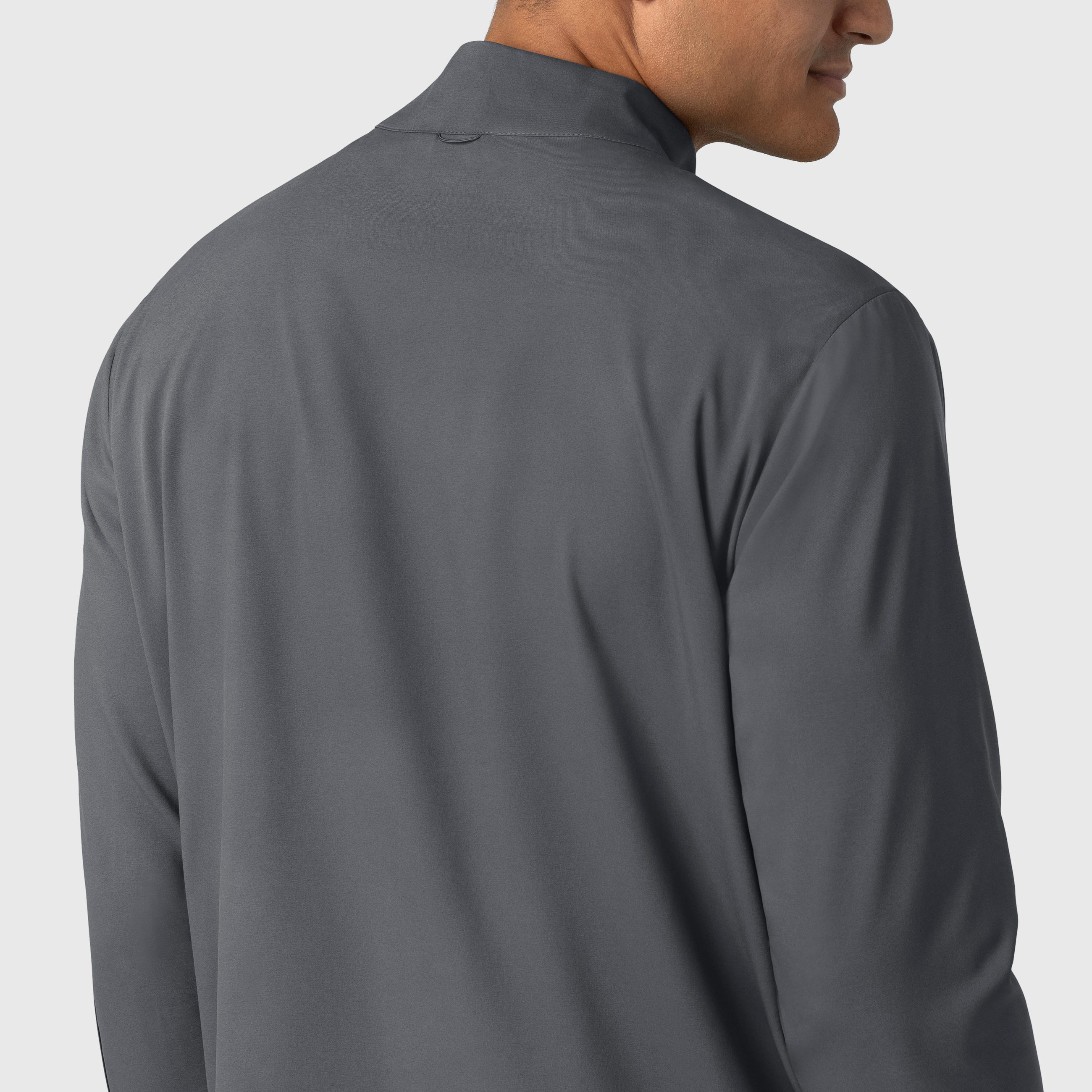 Boundless 8351 Men's Warm Up Scrub Jacket Pewter