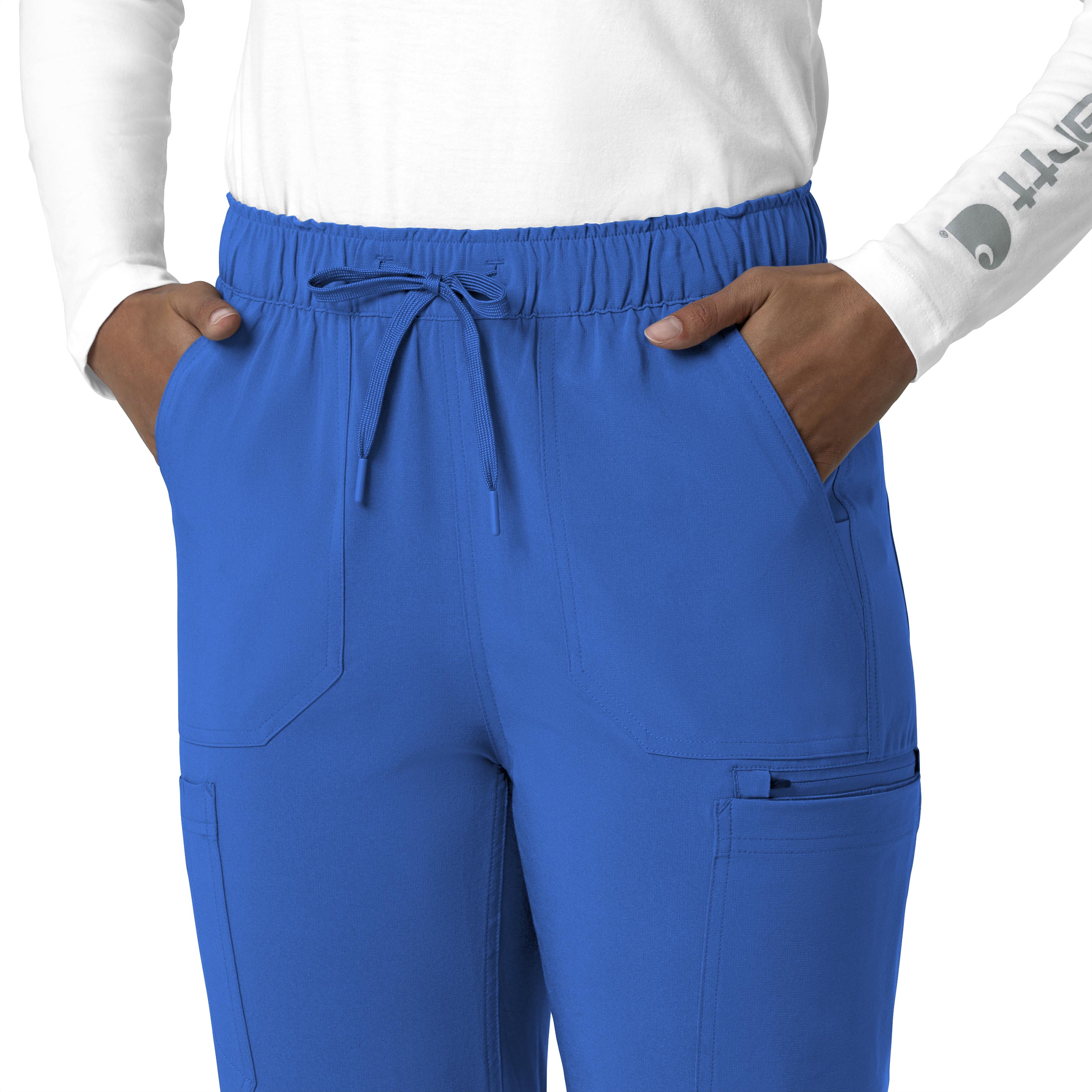 Force Cross-Flex C53210 Straight Leg Cargo Scrub Pants Royal