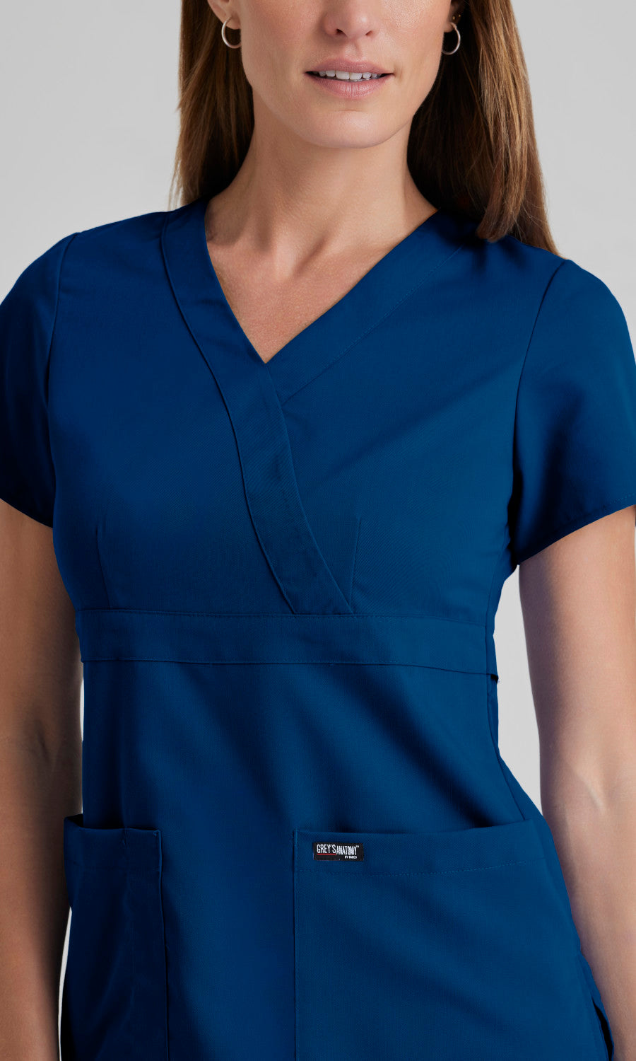 Grey's Anatomy 4153 Riley Scrub Top Indigo