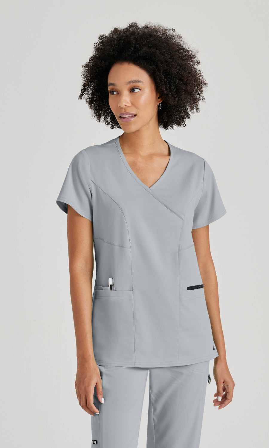 Grey's Anatomy Stretch GRST001 Kim Scrub Top Moonstruck
