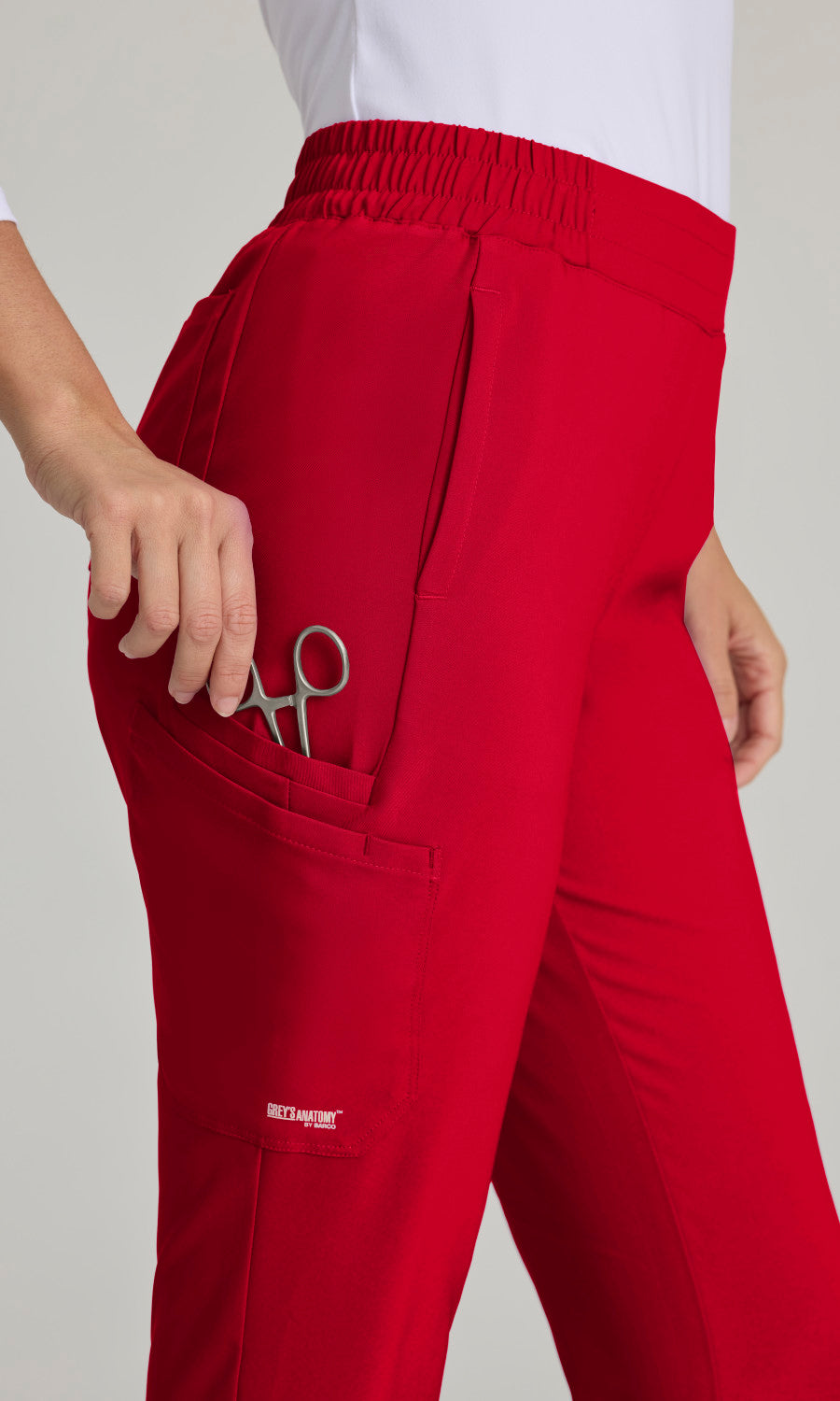 Grey's Anatomy Evolve GSSP627 Cosmo Scrub Pants True Red