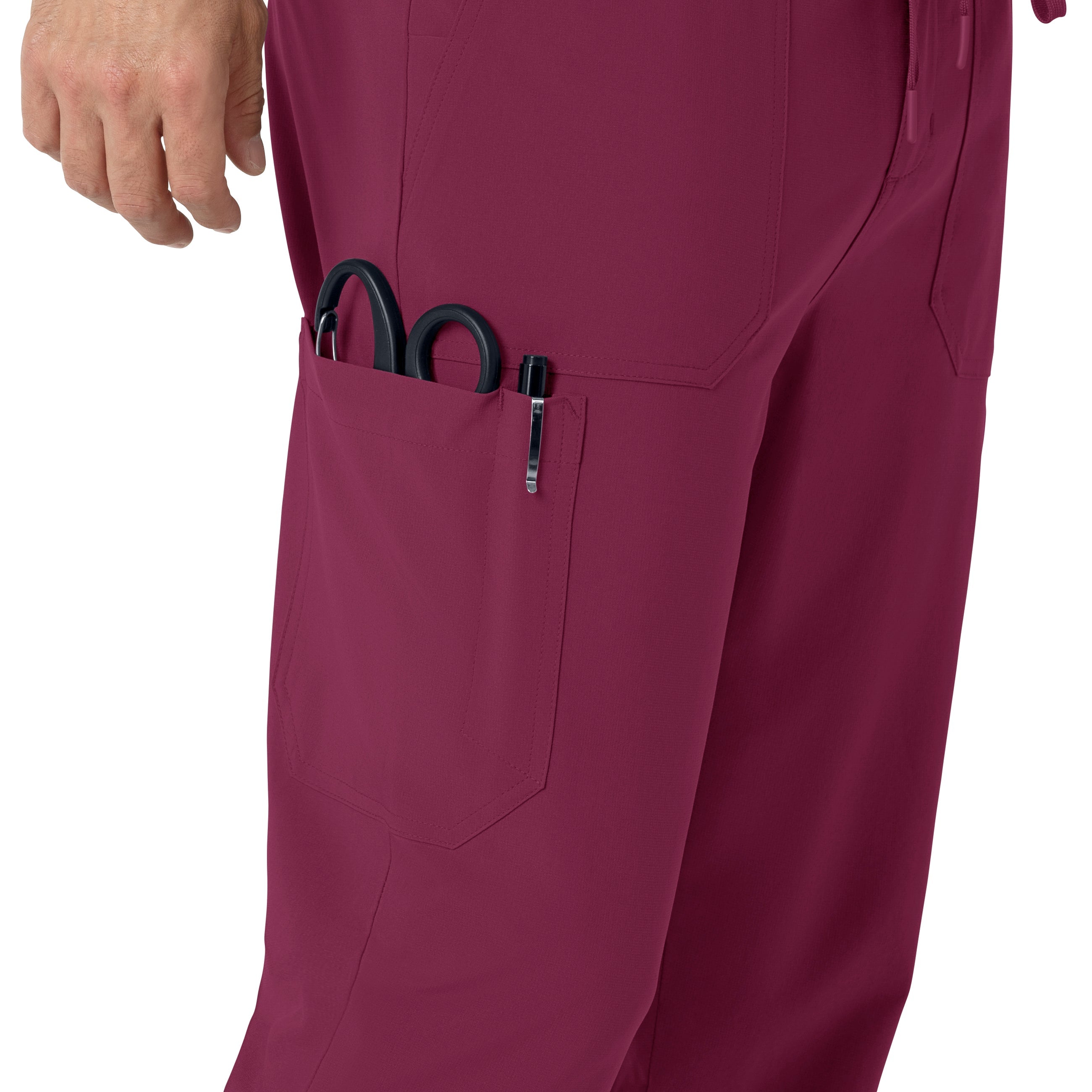 Force Cross-Flex C56310 Men's Jogger Scrub Pants Wine
