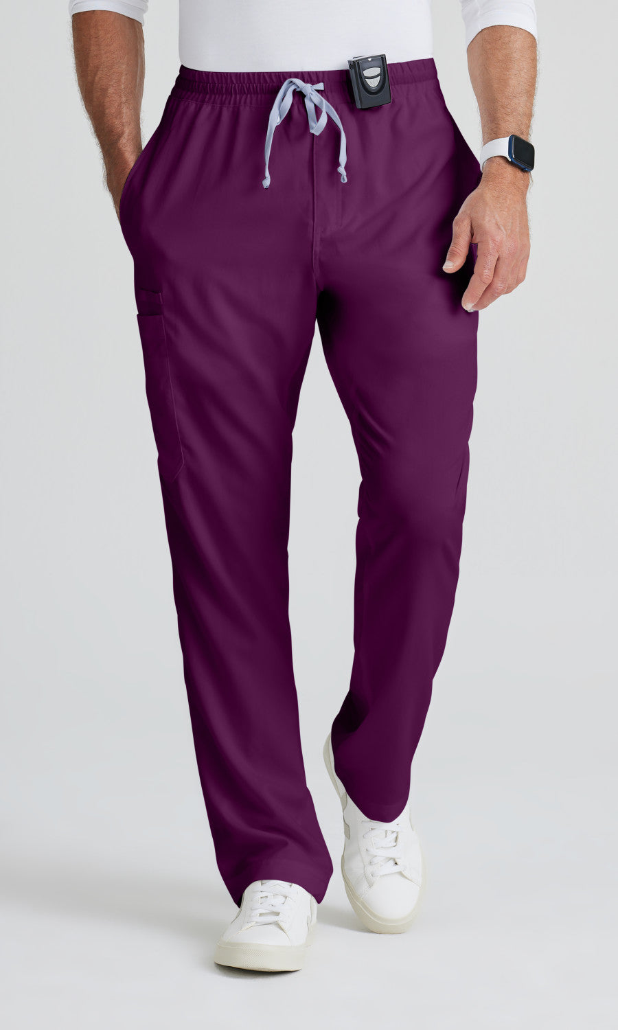 Grey's Anatomy GRP558 Evan Scrub Pants Wine