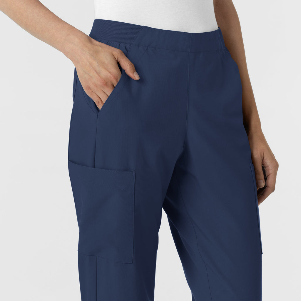 W123 5145 Cargo Utility Scrub Pants Navy