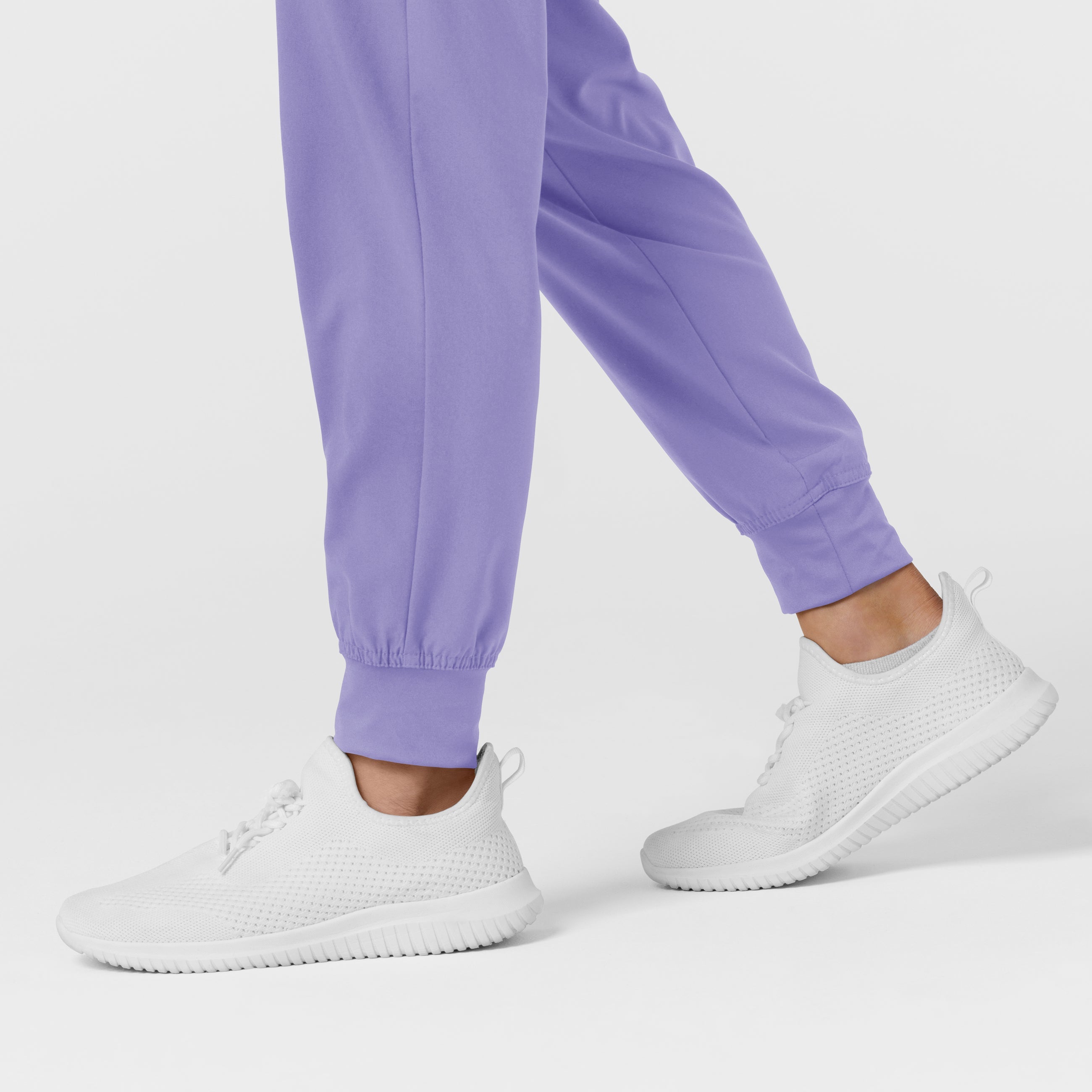 W123 5555 Comfort Waist Cargo Jogger Scrub Pants Iris Purple