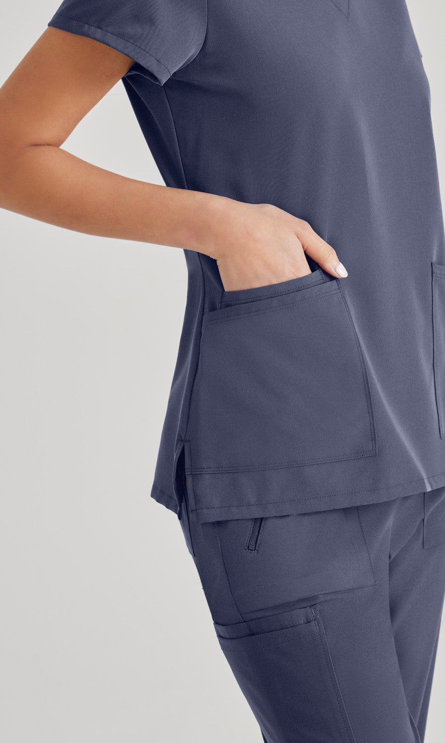 Barco Unify BUT167 Purpose Scrub Top Steel