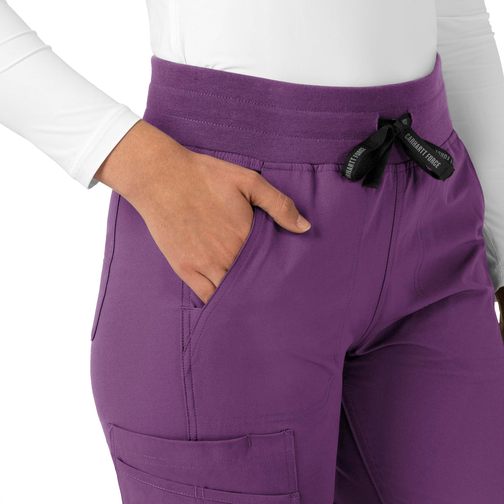 Force Essentials C51113 Jogger Scrub Pants Eggplant