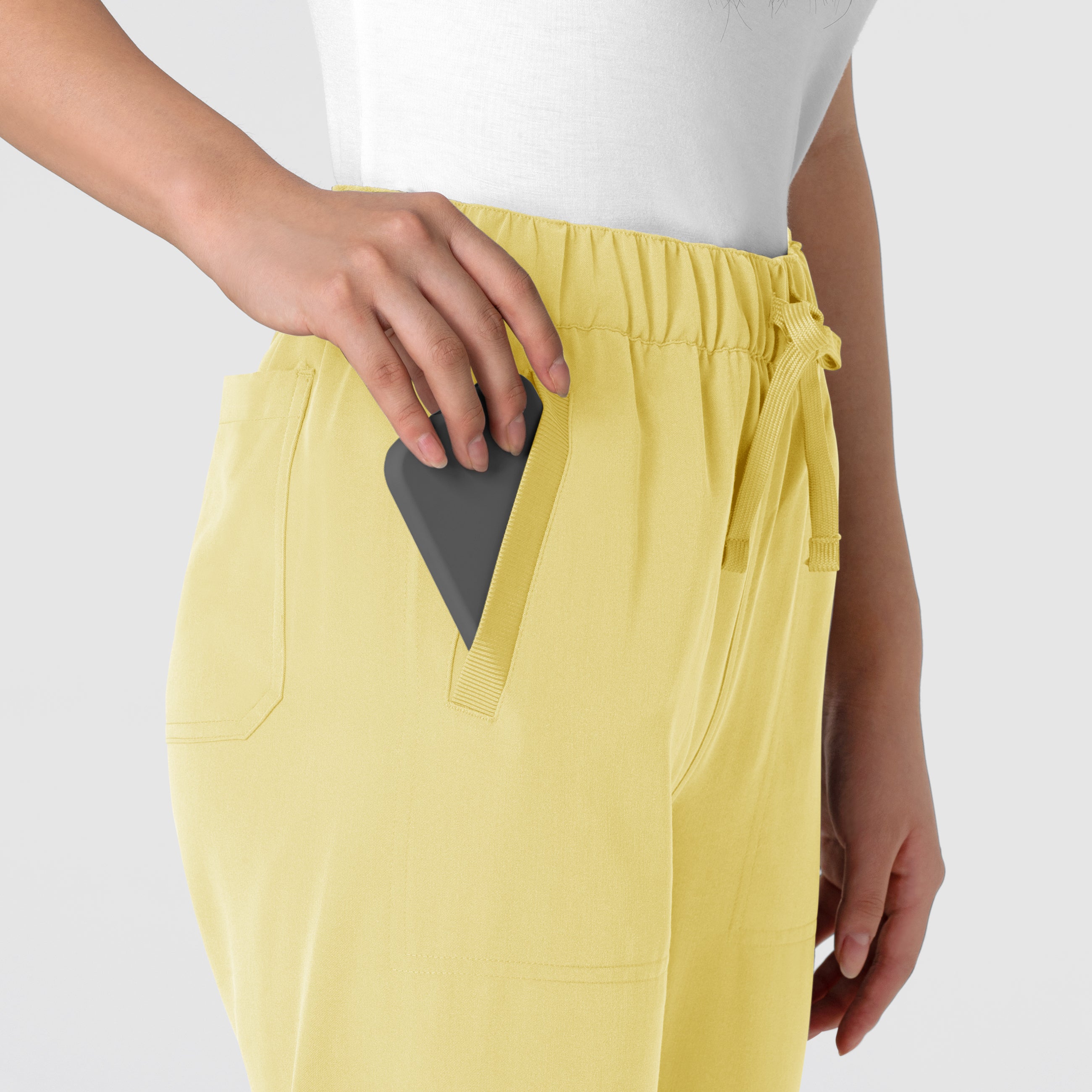 Nova 5232 Stovepipe High-Low Hem Scrub Pants Sunshine Yellow
