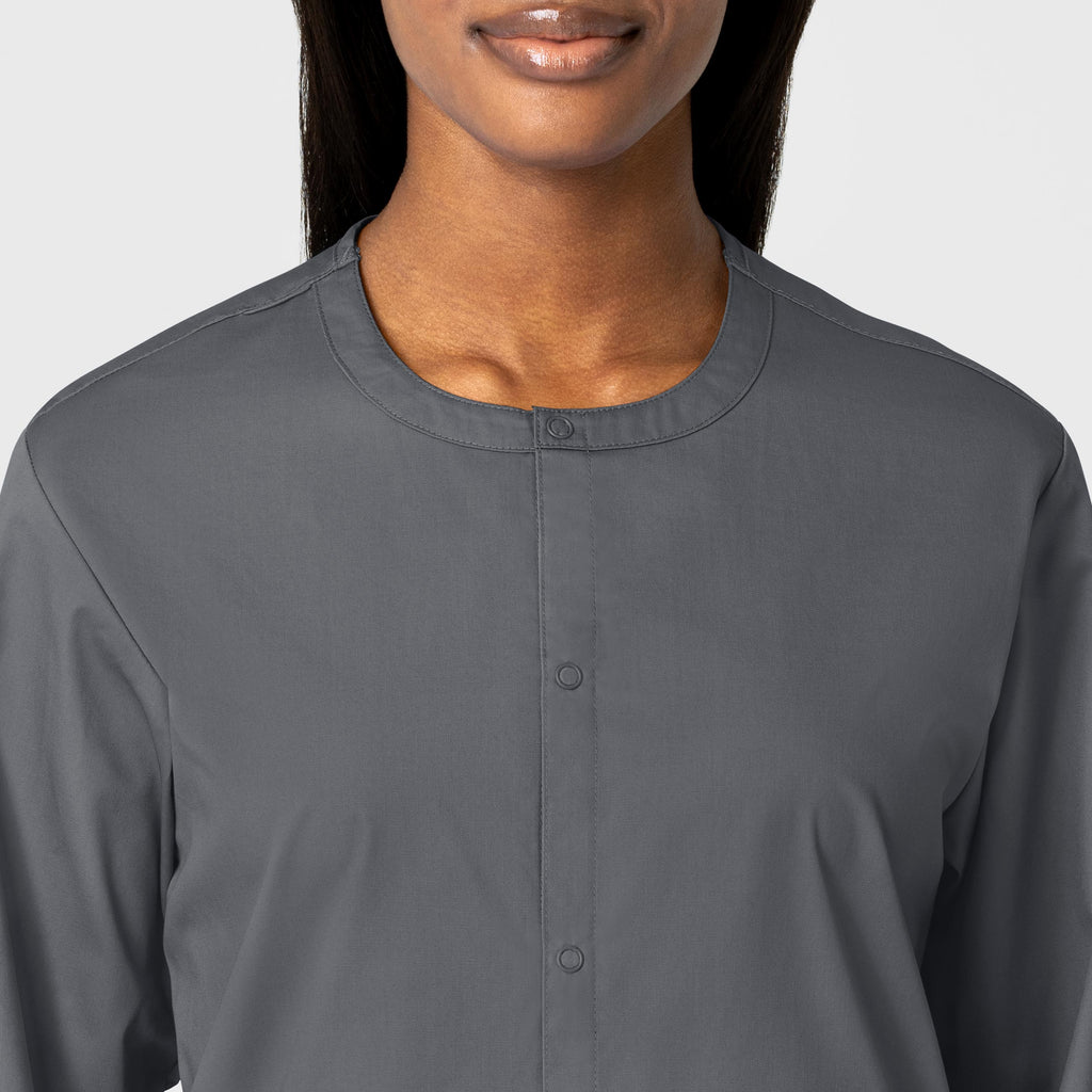 WonderWORK 800 Unisex Snap Front Jacket Pewter
