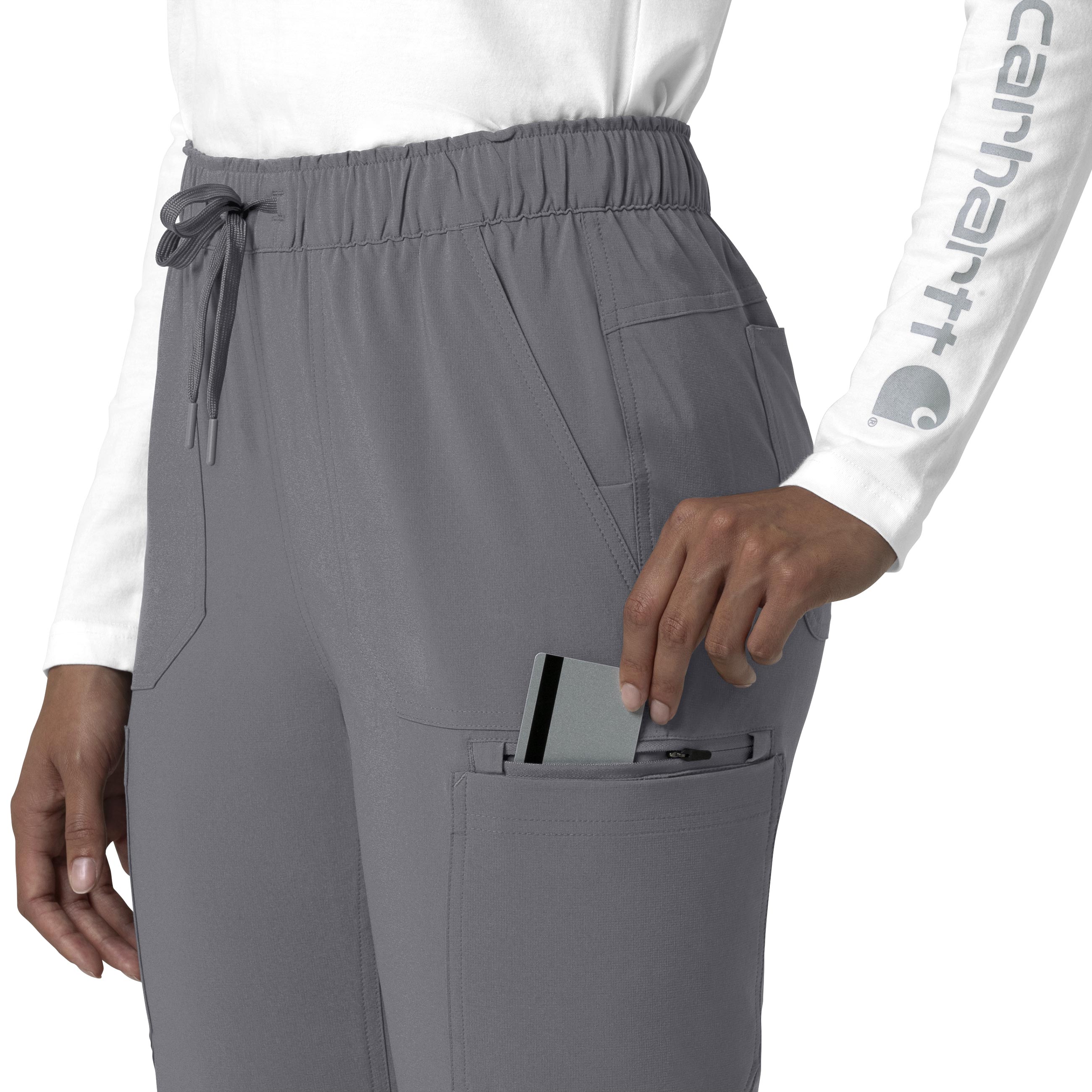 Force Cross-Flex C53210 Straight Leg Cargo Scrub Pants Pewter