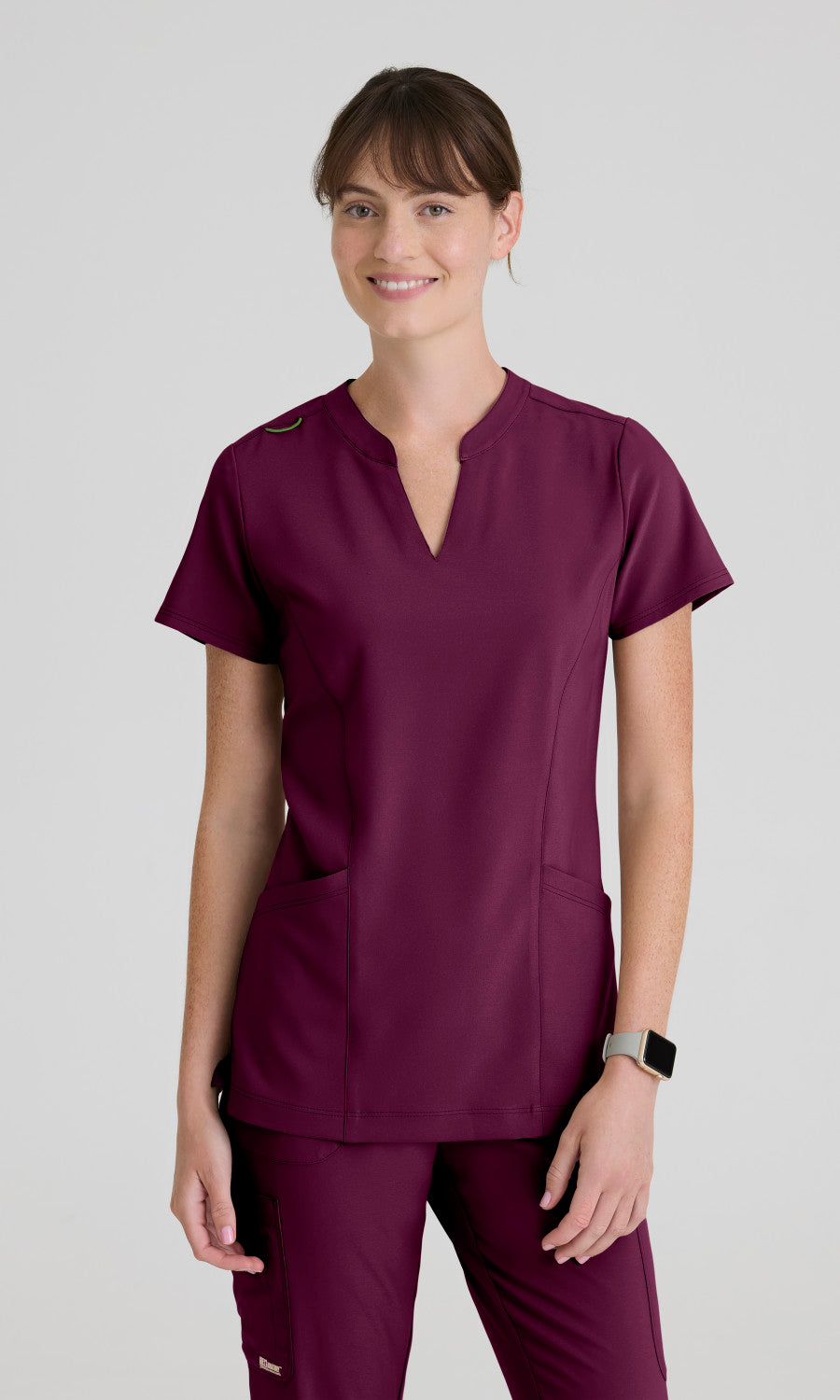 Grey's Anatomy Evolve GSST298 Women's Sky Top in Wine by Barco