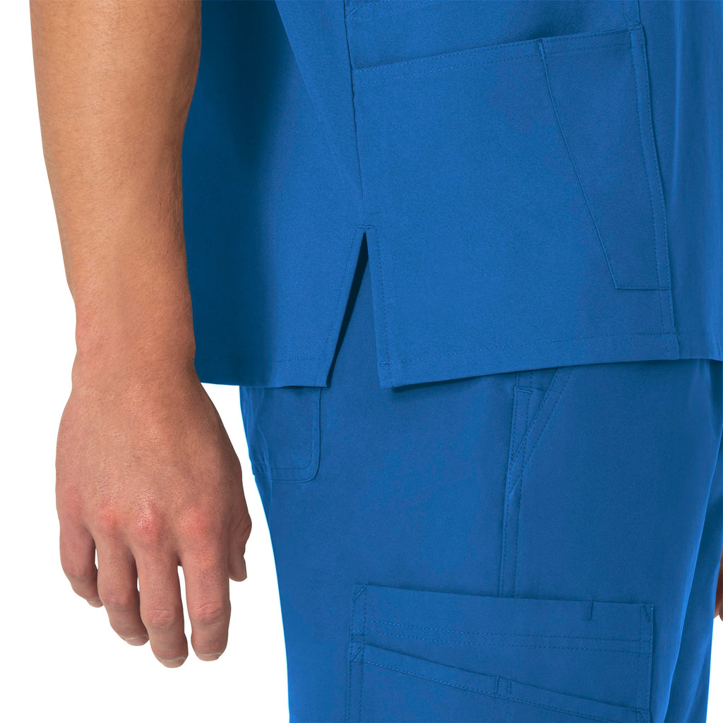 Force Essentials C15013 Unisex V-Neck 6-Pocket Scrub Top Royal