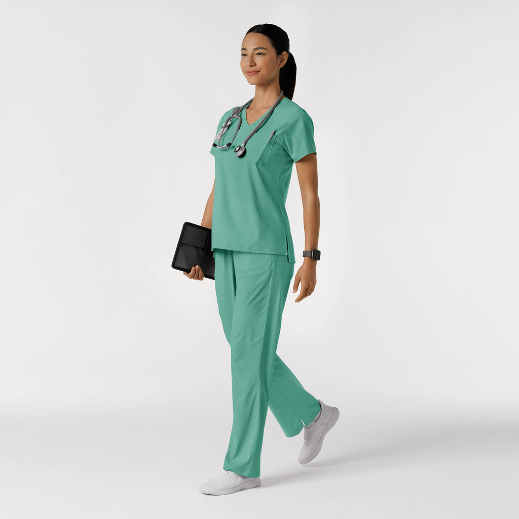 Boundless 5251 Bootcut Scrub Pants Turquoise