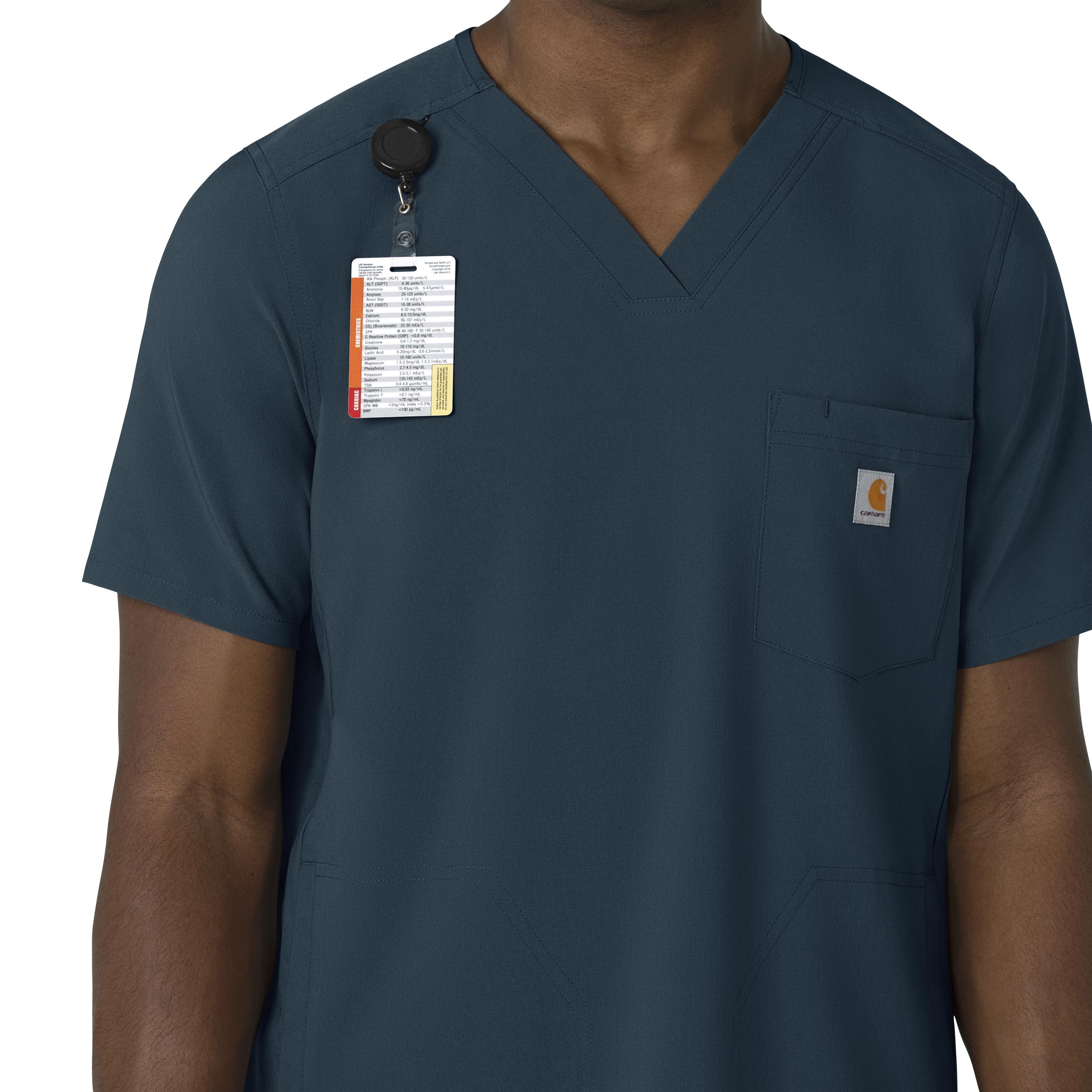 Force Cross-Flex C16410 Men's V-Neck Scrub Top Navy