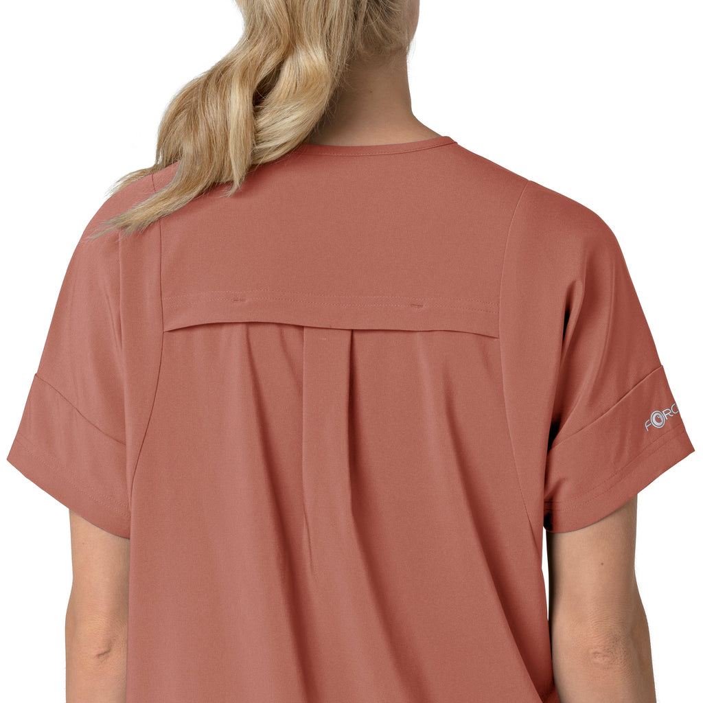 Force Cross-Flex C13110 Oversized V-Neck Scrub Top Wildrose