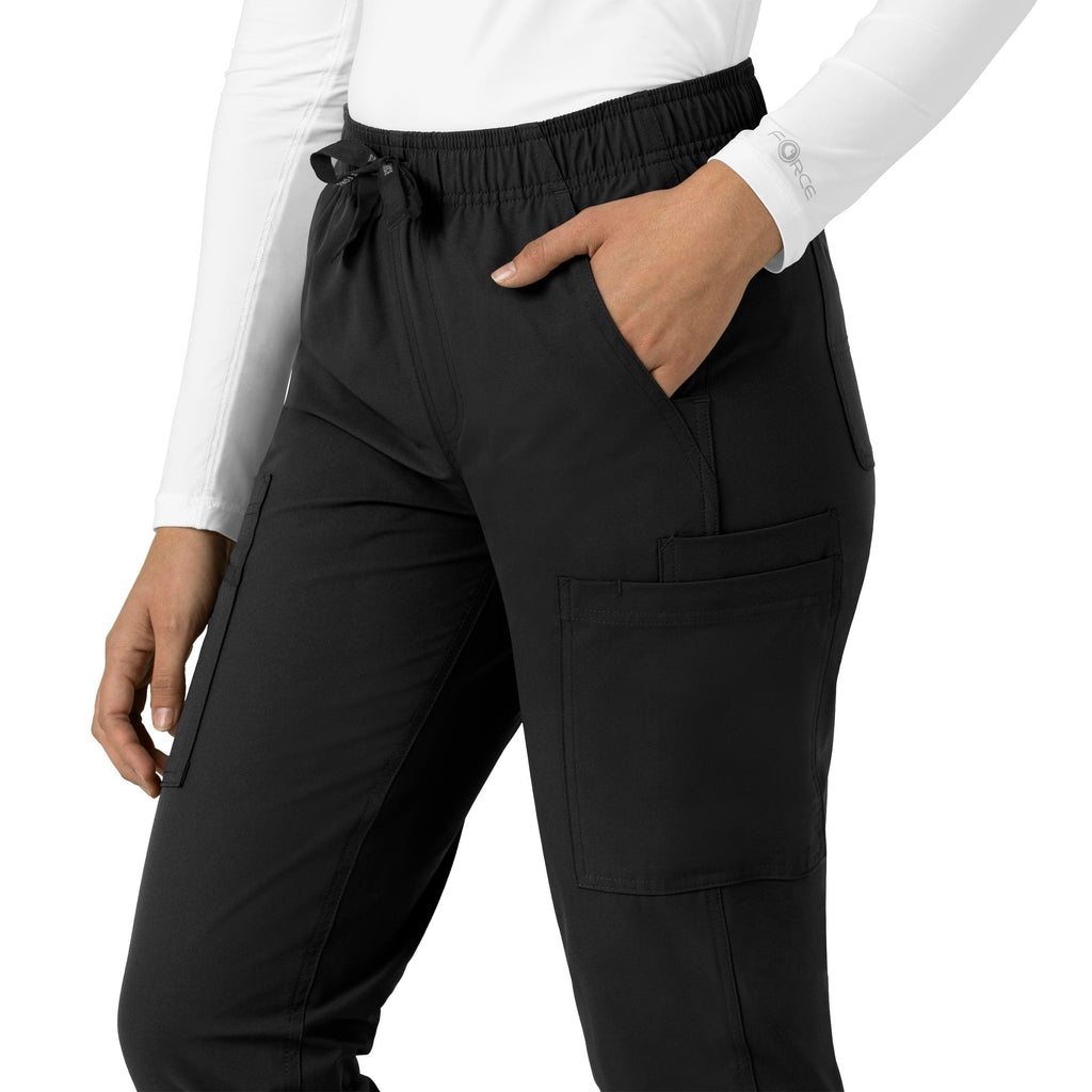 Force Essentials C51213 Straight Leg Scrub Pants Black